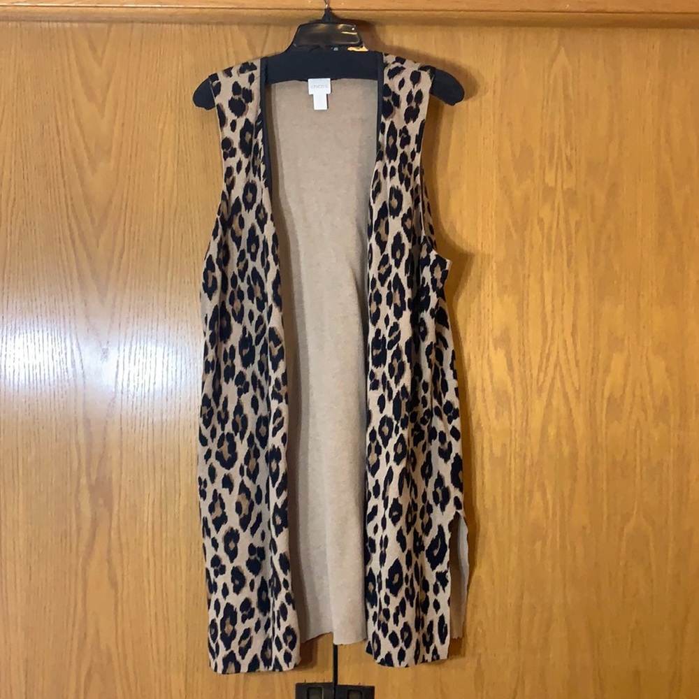 Chico’s Cheetah Print Cardigan